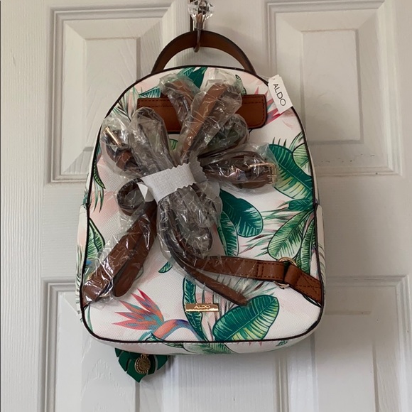 Aldo Botanical Backpack Purse RARE - Picture 2 of 5